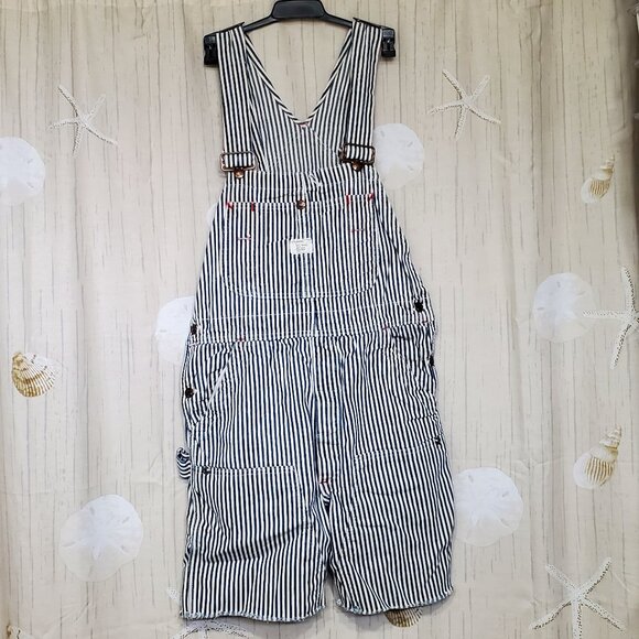 VINTAGE CARPENTERS CUTOFF BIB OVERALLS, 1960 BIG MAC BY JC PENNEY, UNION MADE - Picture 1 of 7